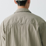 City Leisure CN Oversized Glasses Pocket Short Sleeve Shirt (Beige)