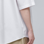 Oversized Poplin Short Sleeve Shirt (White)