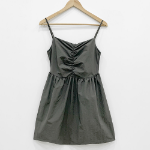 Мини-платье-бюстье с драпировкой и эффектом приталивания