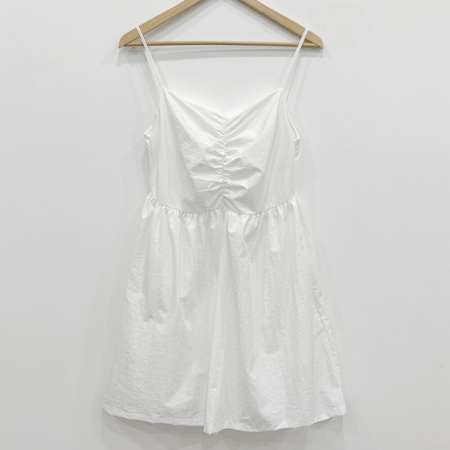 Мини-платье-бюстье с драпировкой и эффектом приталивания