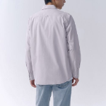 Basic Washed Poplin Shirt (Light Gray)