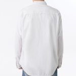 Relaxed Micro Seersucker Shirt (White)