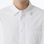 Relaxed Micro Seersucker Shirt (White)