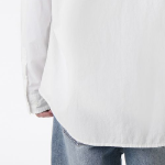 Relaxed Micro Seersucker Shirt (White)