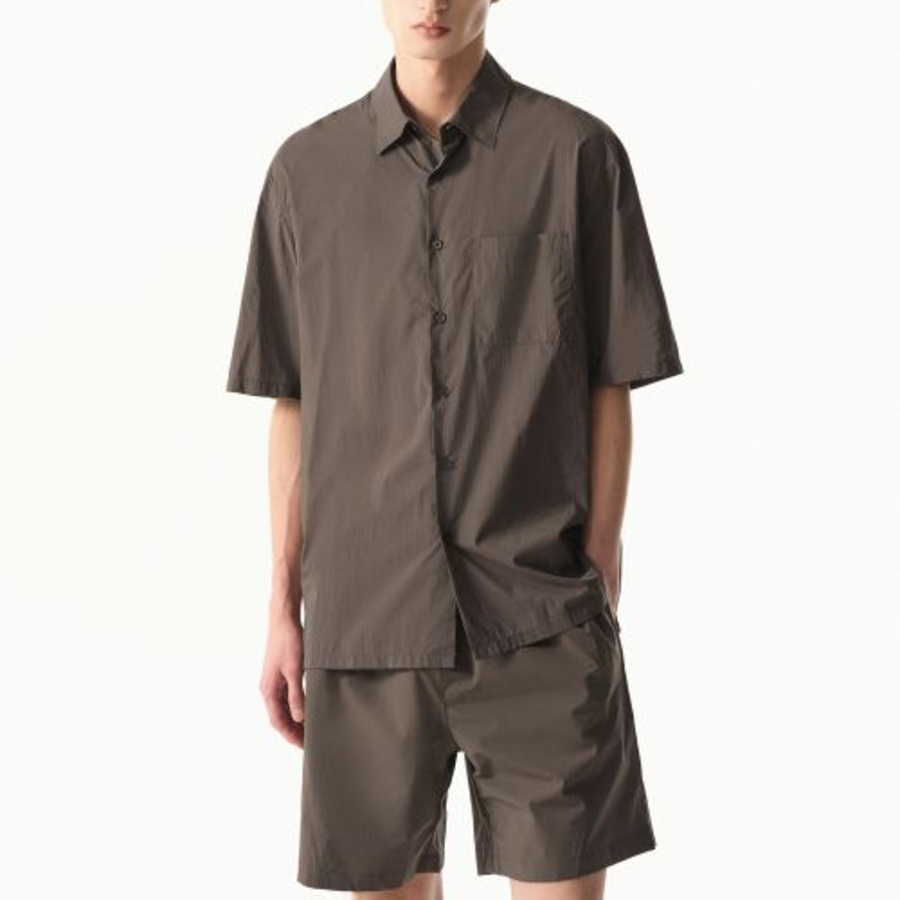 City Leisure Airweight Short Sleeve Shirt (Brown)