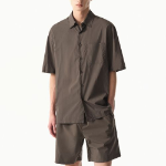 City Leisure Airweight Short Sleeve Shirt (Brown)