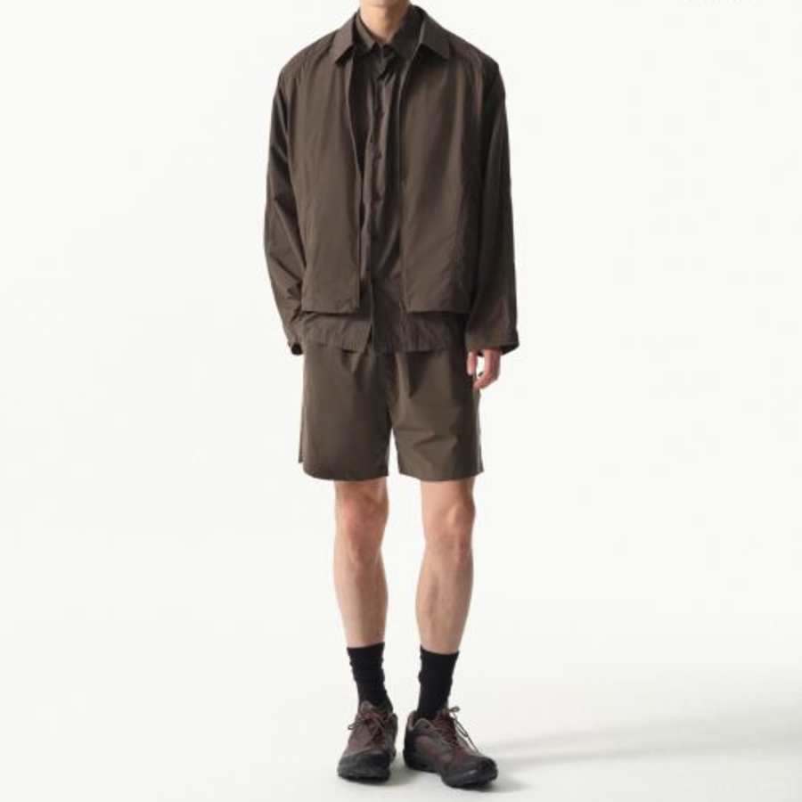 City Leisure Airweight Short Sleeve Shirt (Brown)