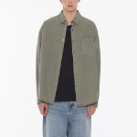 Relaxed Cotton Tencel Pigment Shirt (Khaki)