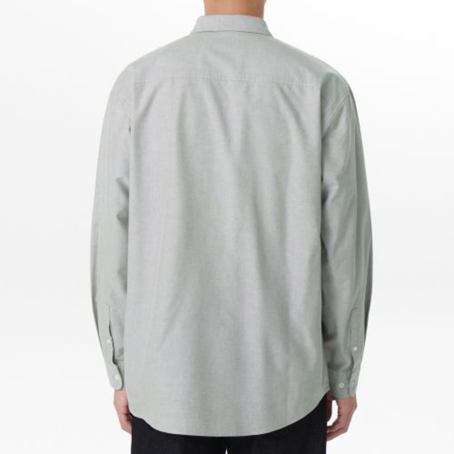 Relaxed Fit Oxford Shirt (Mint Gray)