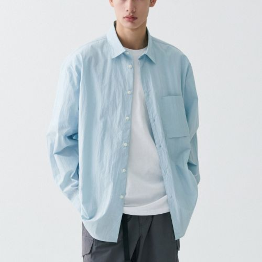 City Leisure CN Oversized Shirt (Cloudy Blue)