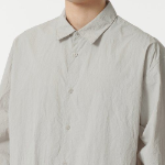 Relaxed Nylon Crease Shirt (Cream)