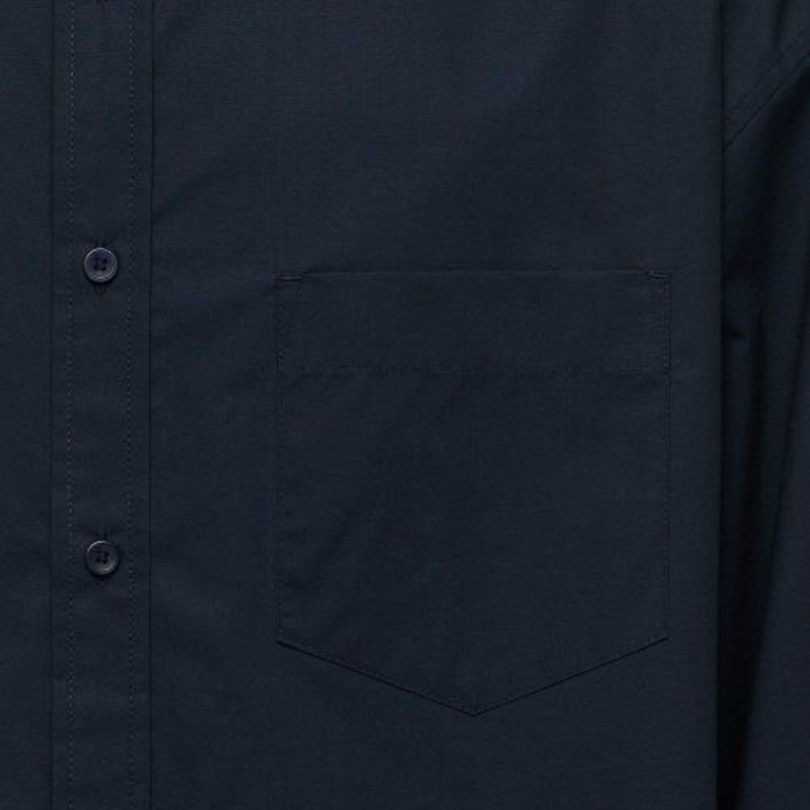 Oversized Poplin Shirt (Navy)