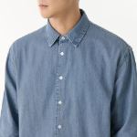 Relaxed Denim Shirt (Blue)