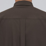 Relaxed Fit Silky Shirt (Brown)