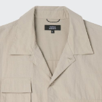 City Leisure CN Oversized Multi-Pocket Short Sleeve Shirt (Beige)