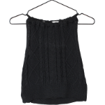 TS19939F Cable Knit Halter Tank Top
