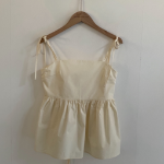 Свободный размер-Кремовый-Блузки