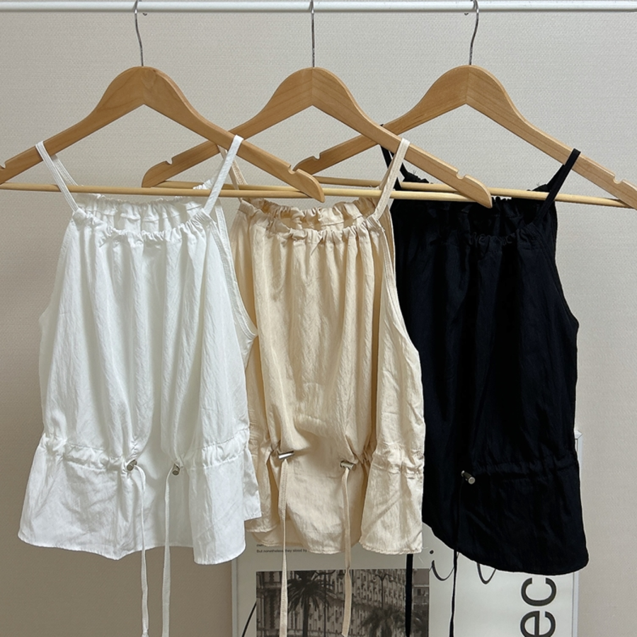 Luca String Halterneck Nylon Summer Blouse