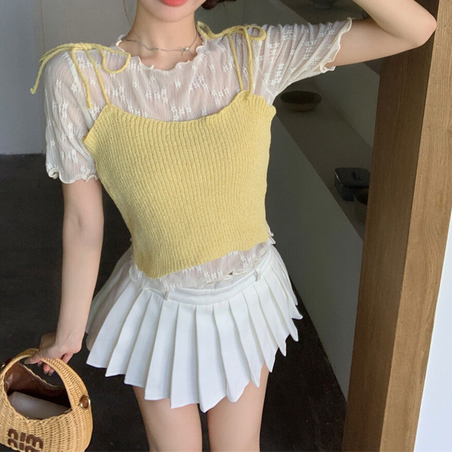 Knit Layered Bustier