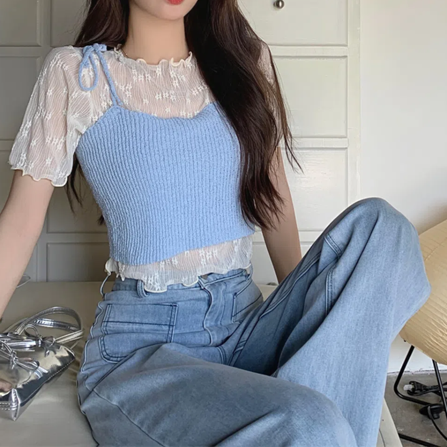 Knit Layered Bustier