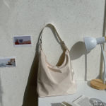 Two-Way Buckle Simple Big Crossbody Bag — вместительная эко-сумка в минималистичном стиле