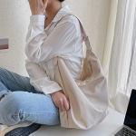 Two-Way Buckle Simple Big Crossbody Bag — вместительная эко-сумка в минималистичном стиле