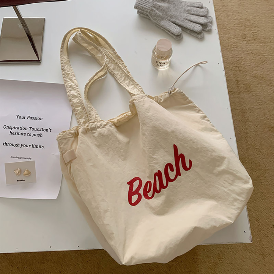 Nylon Waterproof Beach Eco Bag — надежная и вместительная пляжная эко-сумка