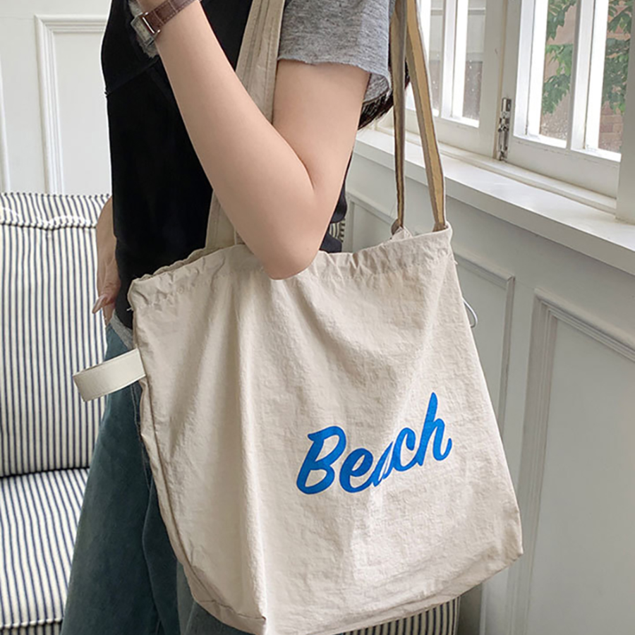 Nylon Waterproof Beach Eco Bag — надежная и вместительная пляжная эко-сумка