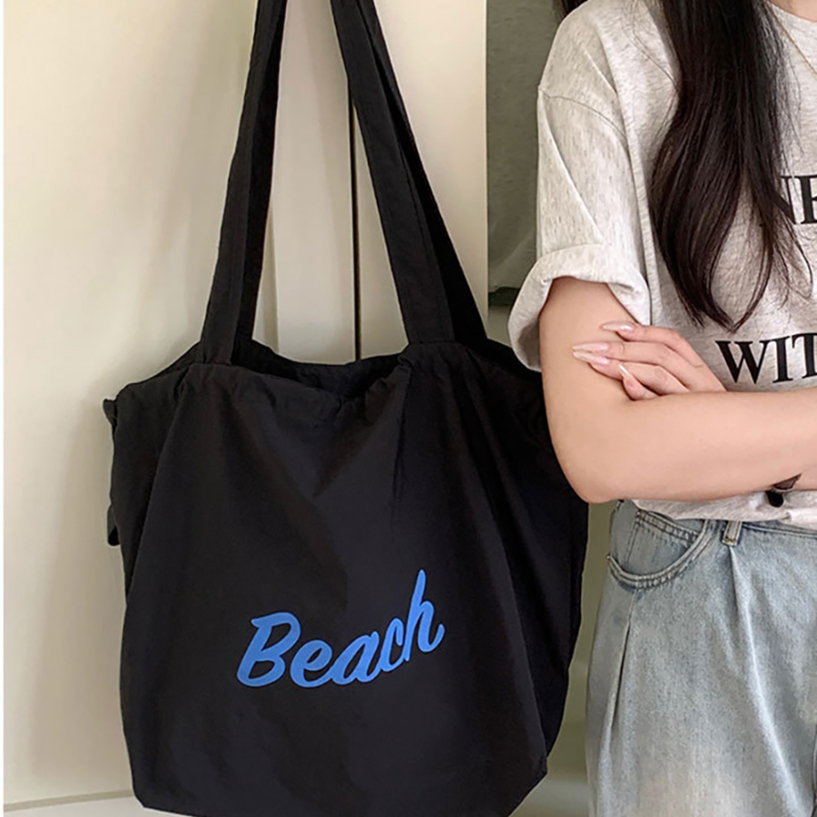 Nylon Waterproof Beach Eco Bag — надежная и вместительная пляжная эко-сумка