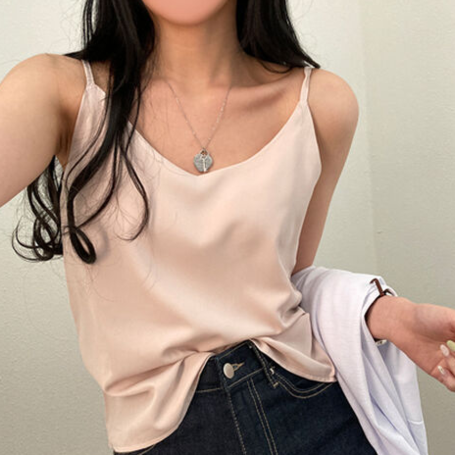Mainne Strap Sleeve Blouse Tank Top