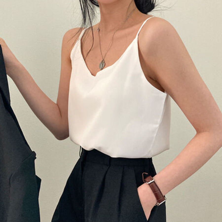 Mainne Strap Sleeve Blouse Tank Top