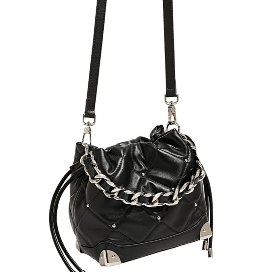 Quilted Chain Crossbody Bag — компактная и изящная стёганая сумка с цепочным ремнём