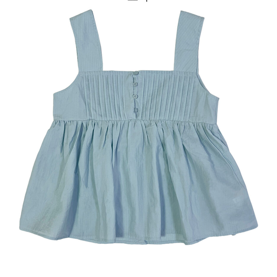 Рintuck Square Neck Tank Blouse