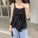 Renvi Lovely Ribbon Strap Tank Top