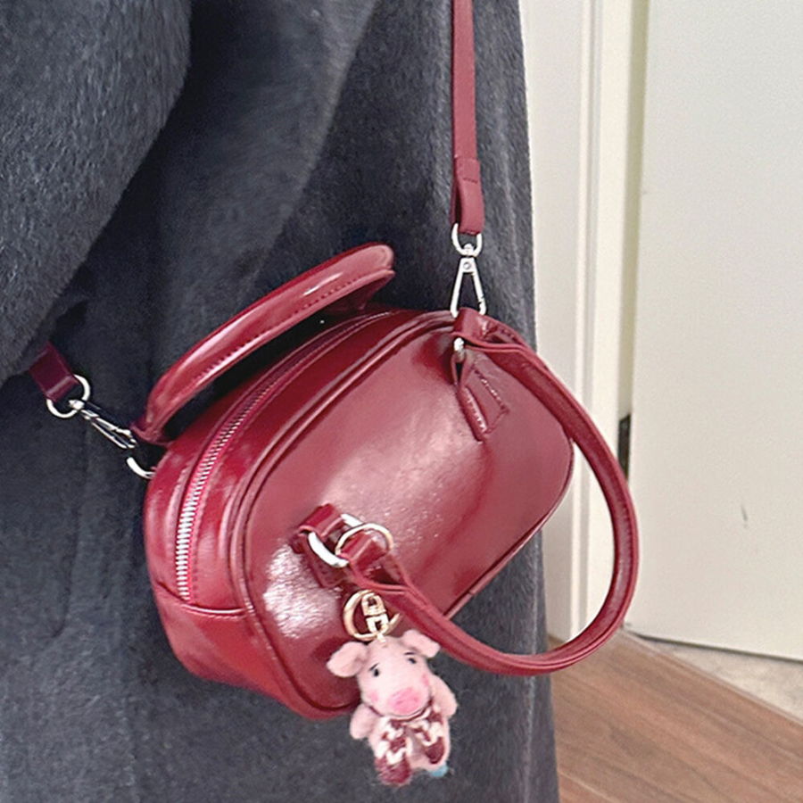 Handle Round Crossbody Vintage Shoulder Bag — круглая сумка в ретро-стиле на каждый день