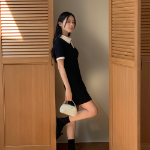 Классическое хлопковое мини-платье в стиле «cherry blossom» для торжественных образов