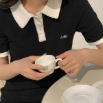 Классическое хлопковое мини-платье в стиле «cherry blossom» для торжественных образов