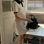 Классическое хлопковое мини-платье в стиле «cherry blossom» для торжественных образов