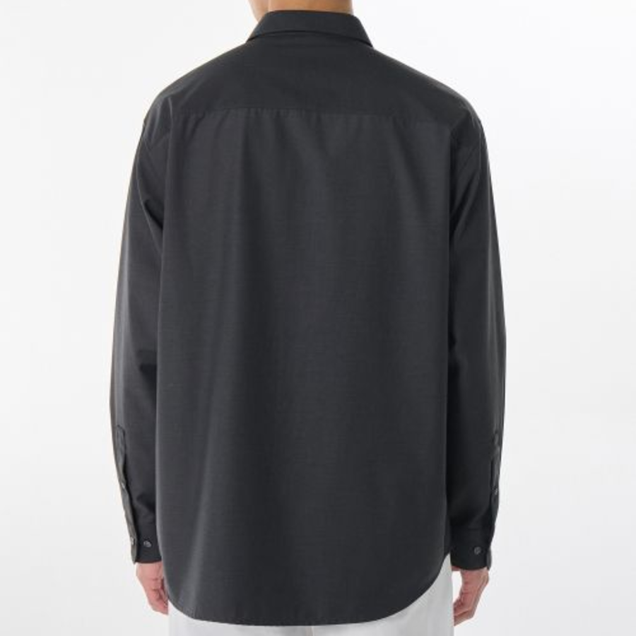 Relaxed Wool-Like Shirt