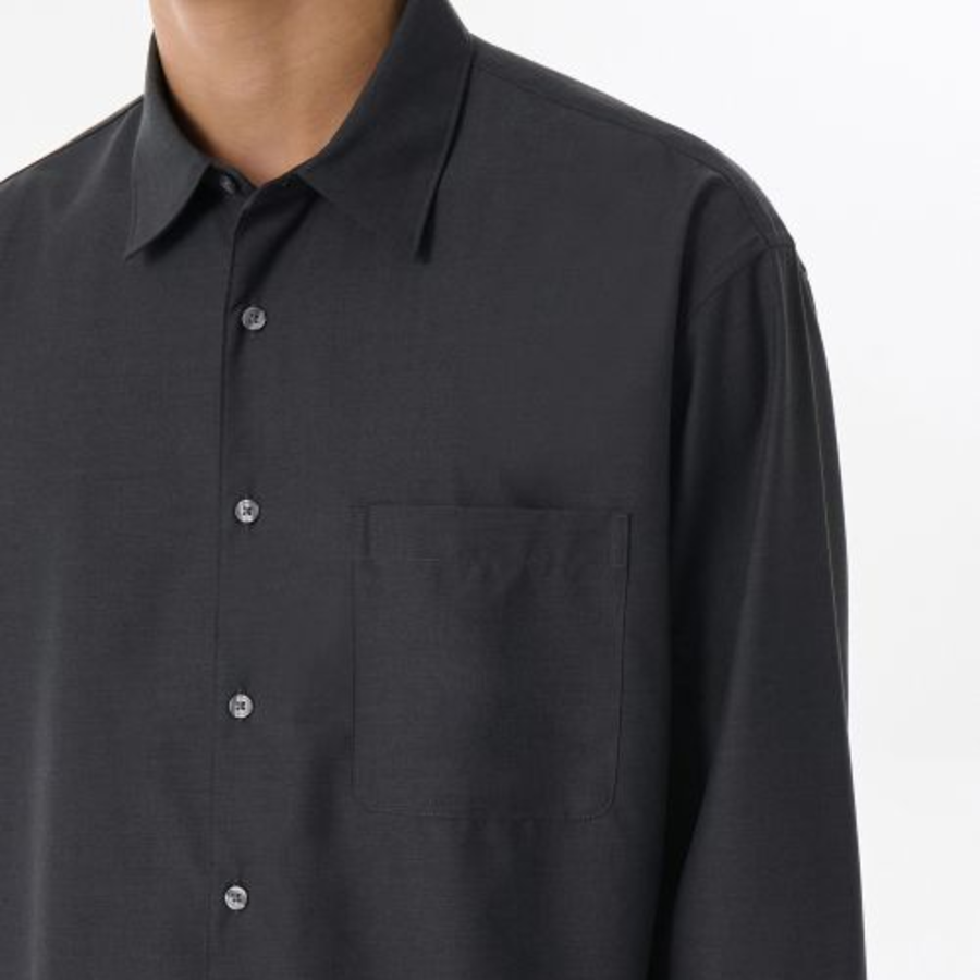 Relaxed Wool-Like Shirt