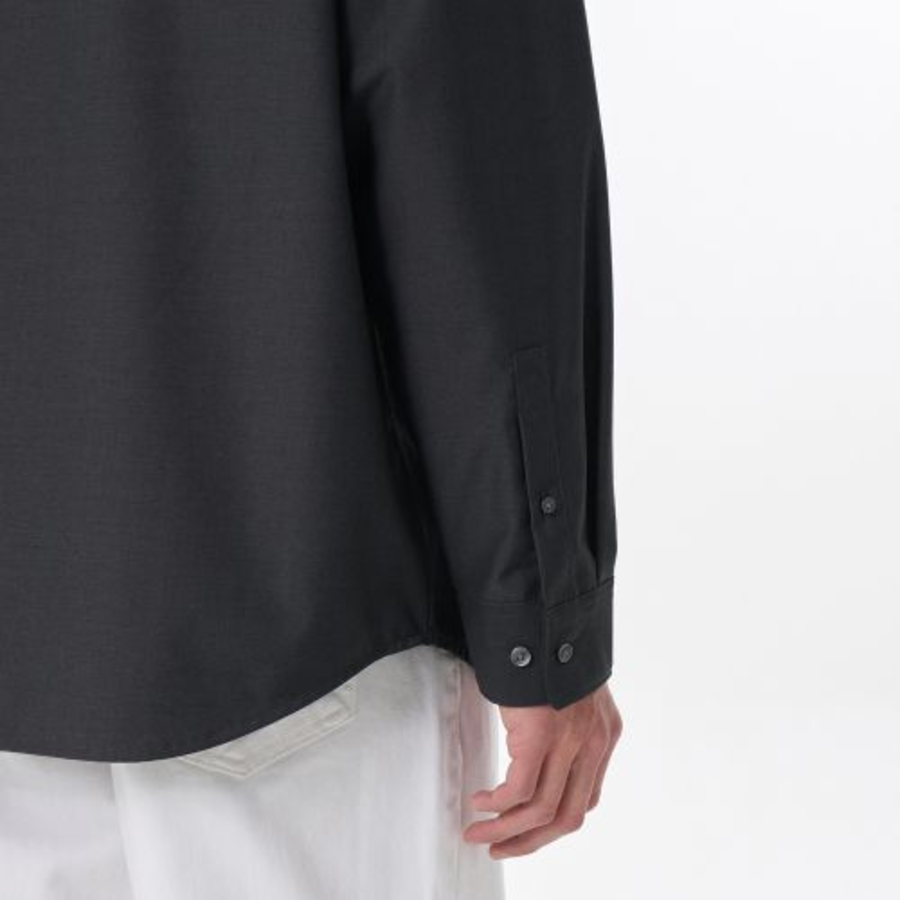 Relaxed Wool-Like Shirt