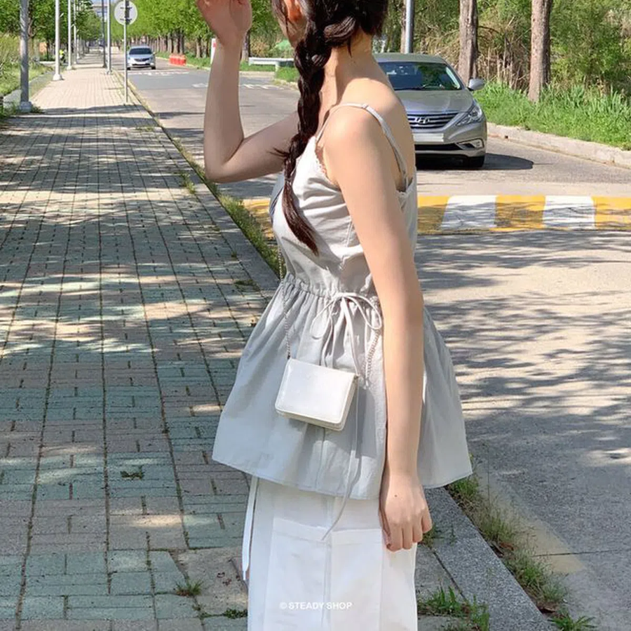 Kibi Lace Layered Bustier Blouse