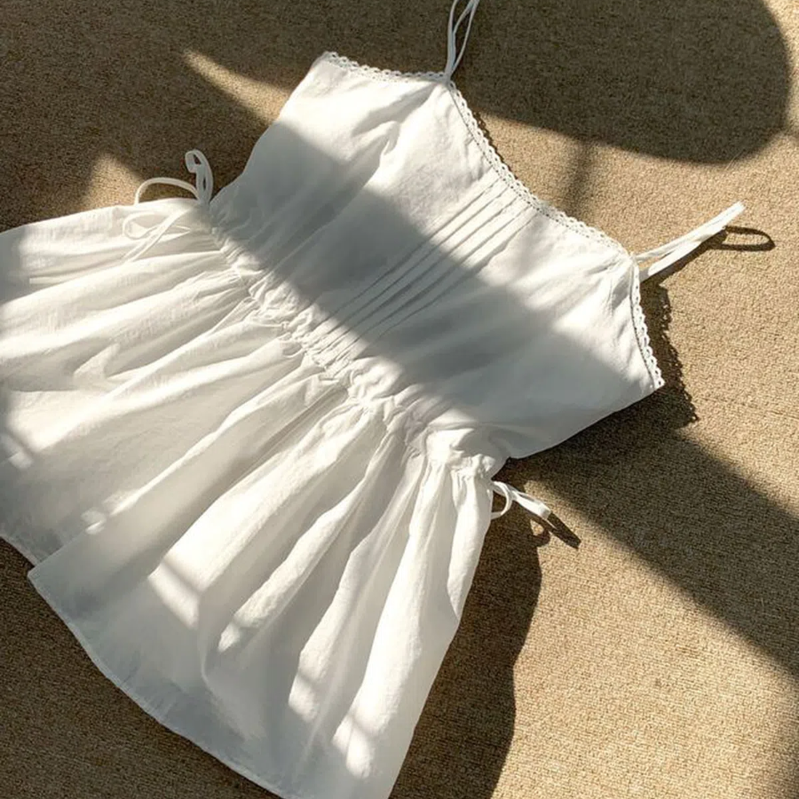 Kibi Lace Layered Bustier Blouse