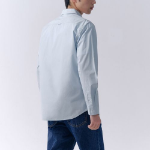 Basic Washed Poplin Shirt (Sky Blue)