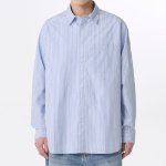 Relaxed Shadow Stripe Poplin Shirt (Sky Blue / Stripe)