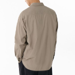 Relaxed Lightweight Nylon Shirt (Beige)