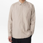 Relaxed Fit Oxford Shirt (Light Beige)
