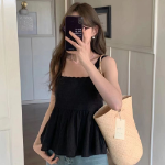 Mina Bustier Punching Lace Crop Blouse