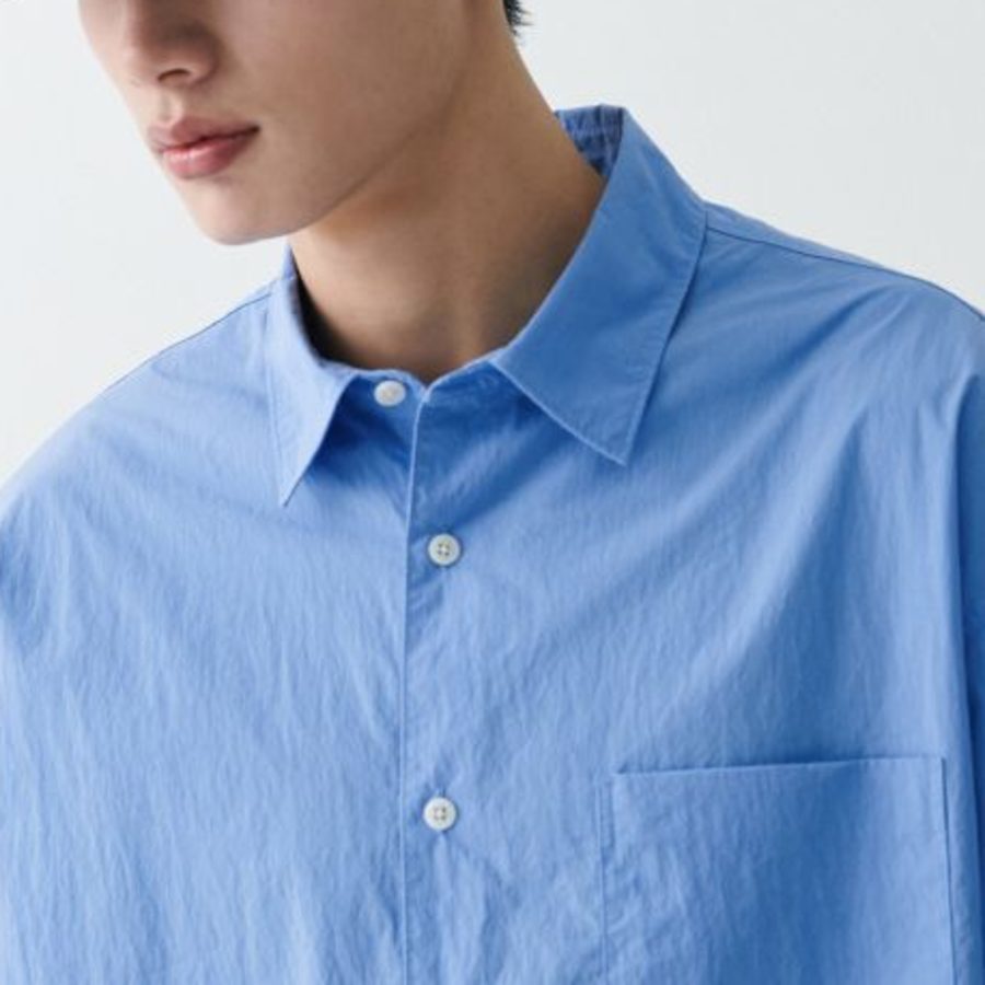 City Leisure CN Oversized Short Sleeve Shirt (Blue)