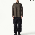 City Leisure Lightweight Nylon Oversized Shirt (Brown)